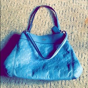 Blue Coach purse